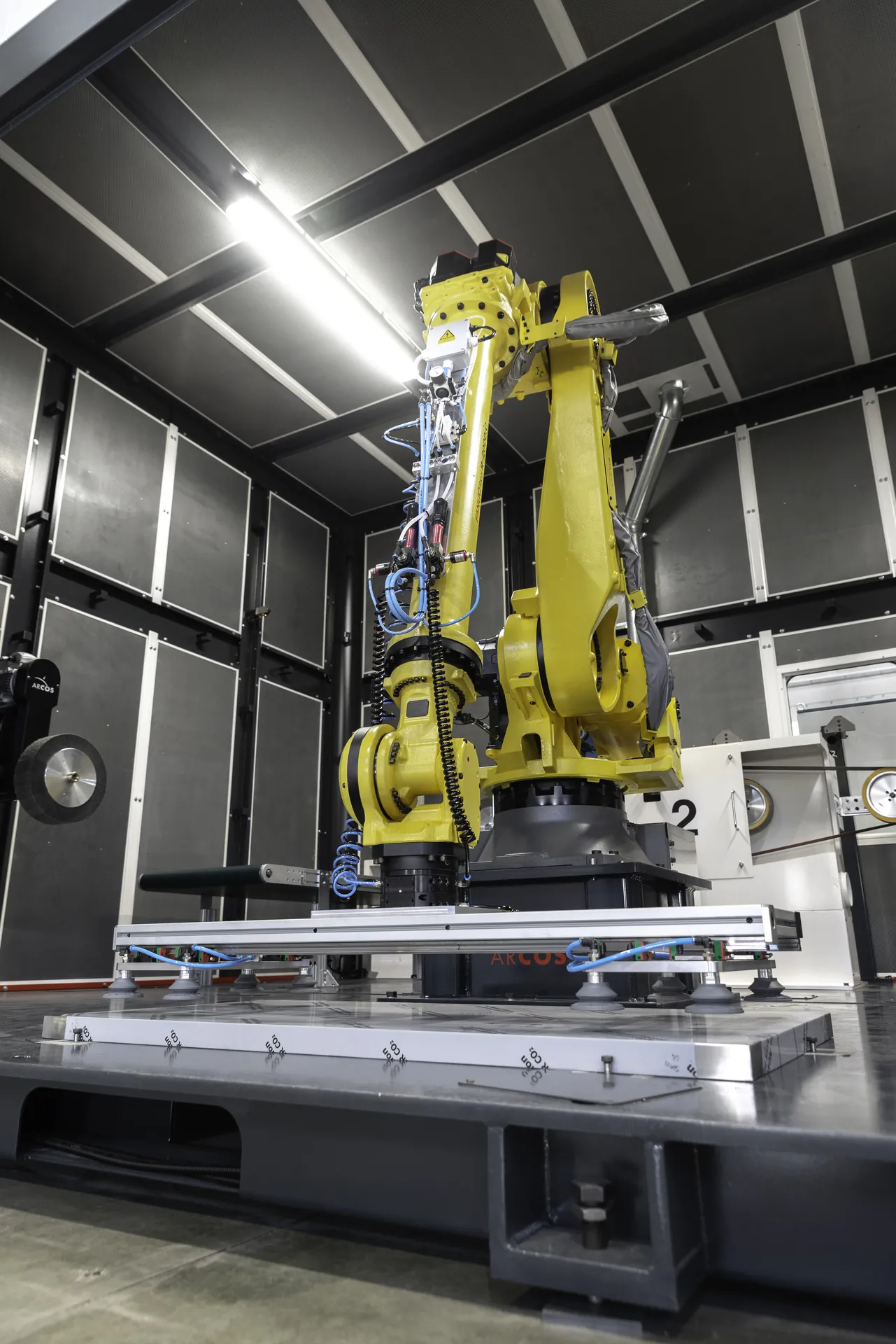 Furniture manufacturing robotic finishing application
