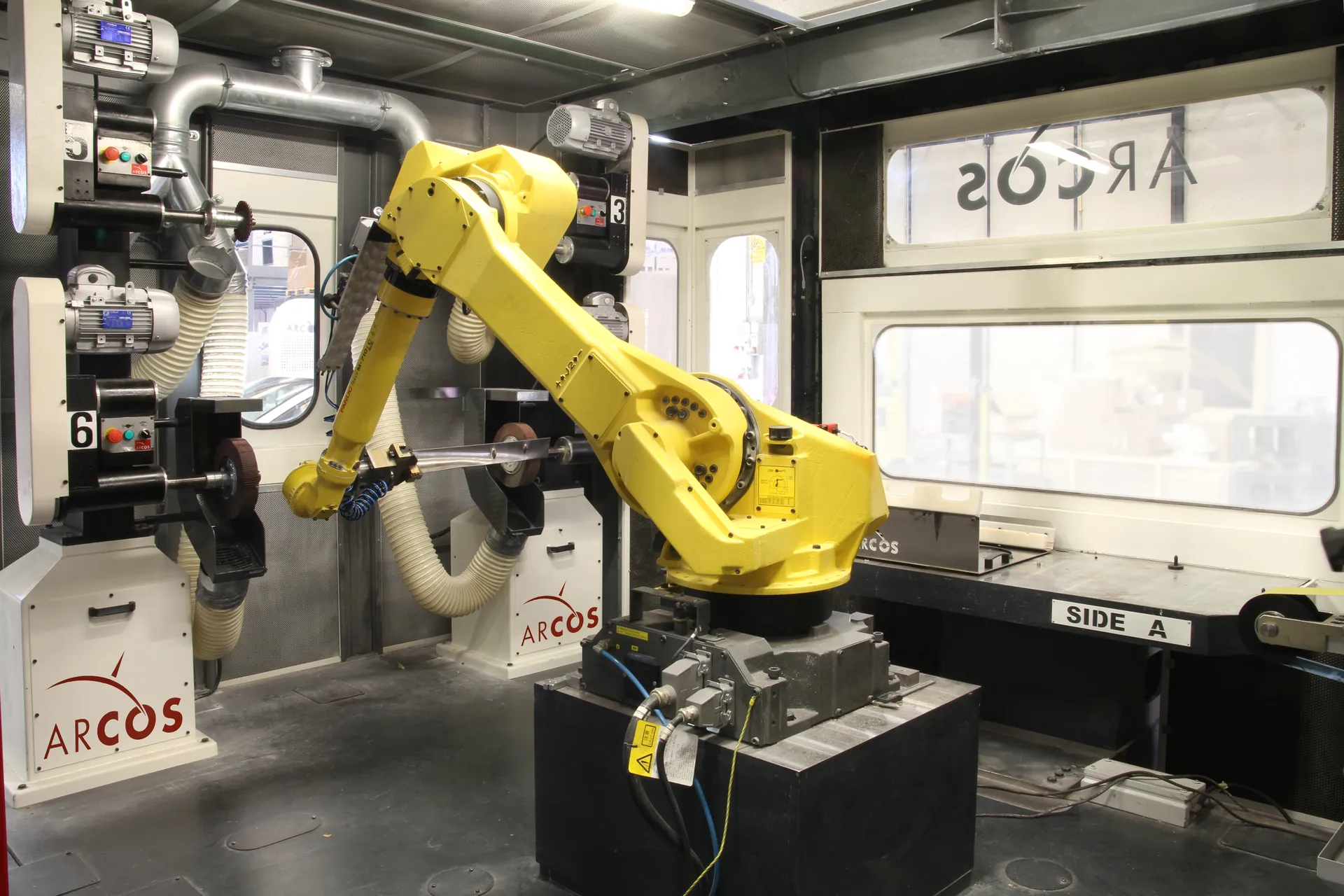 Robotic finishing process for energy-sector metal components